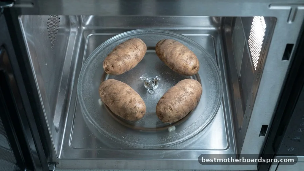 Cooking Multiple Potatoes at Once - how long do you put a potato in the microwave