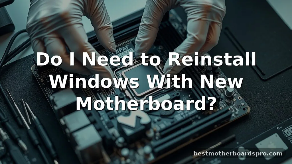 do i need to reinstall windows with new motherboard