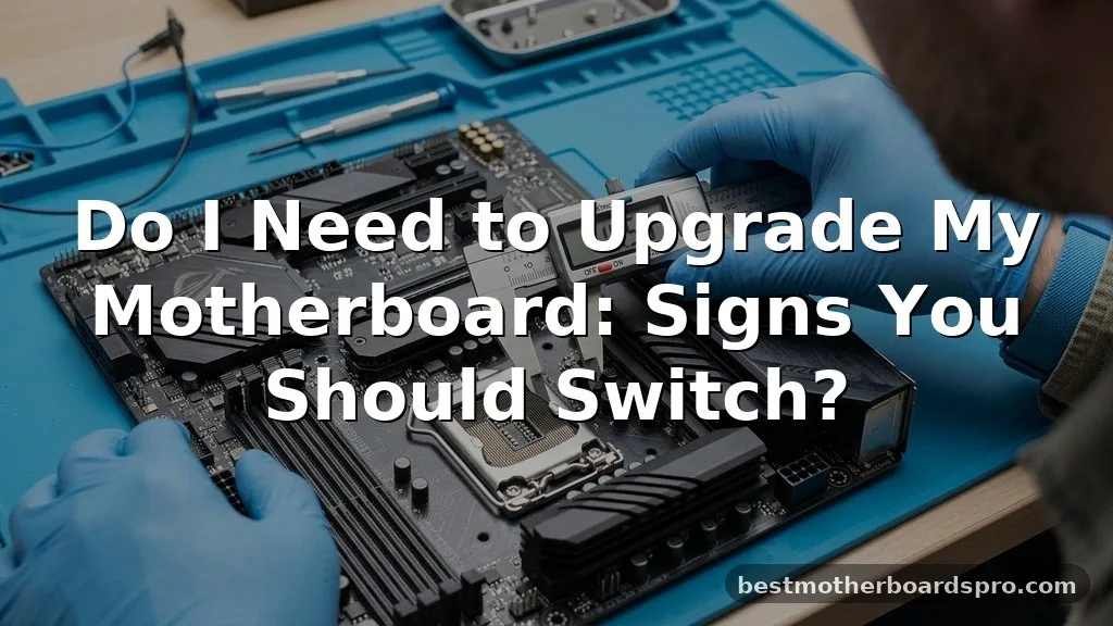 do i need to upgrade my motherboard