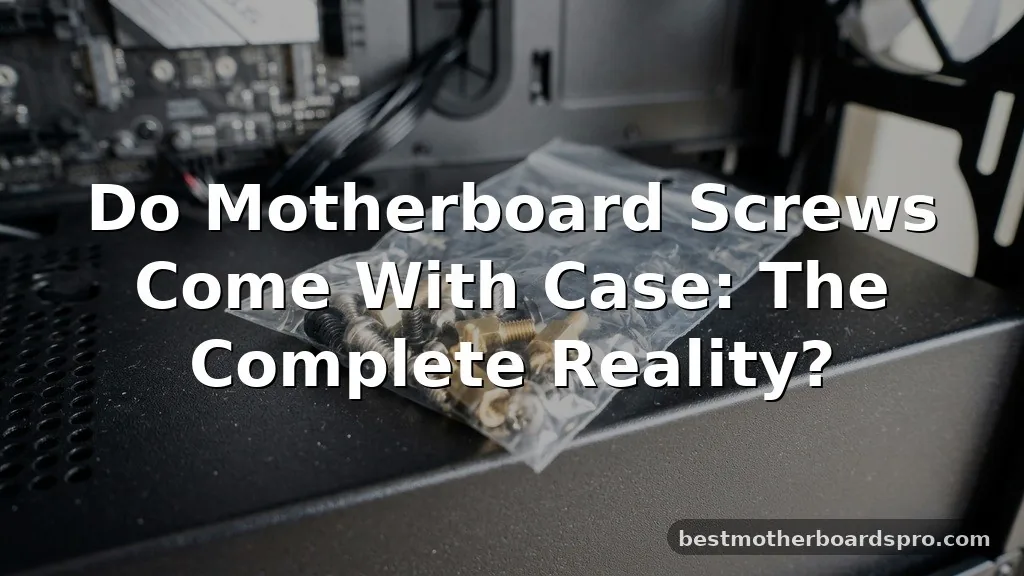 do motherboard screws come with case
