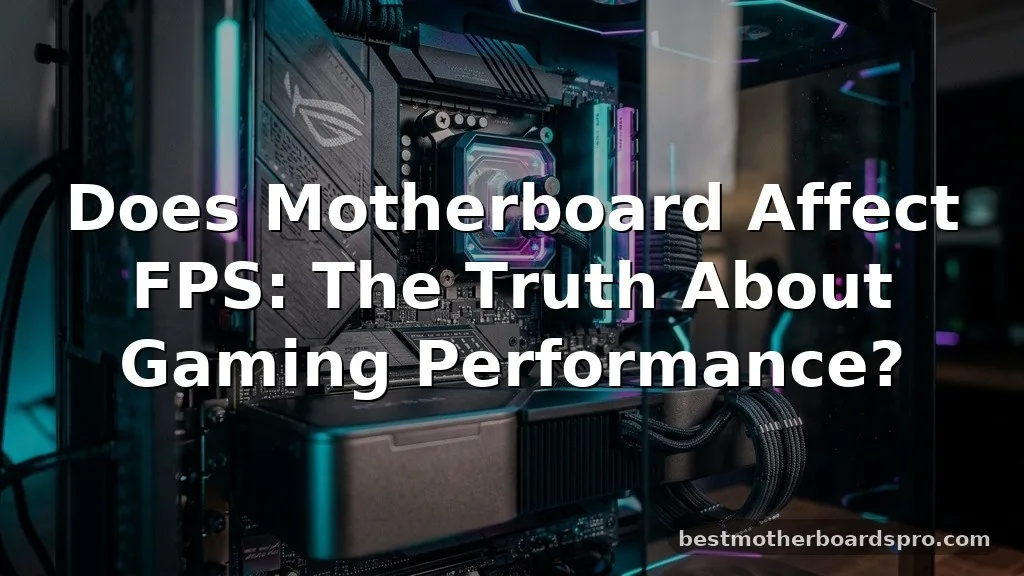 does motherboard affect fps