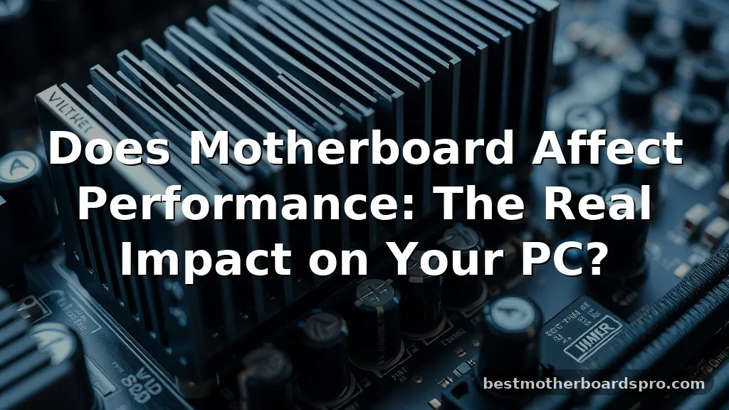 does motherboard affect performance