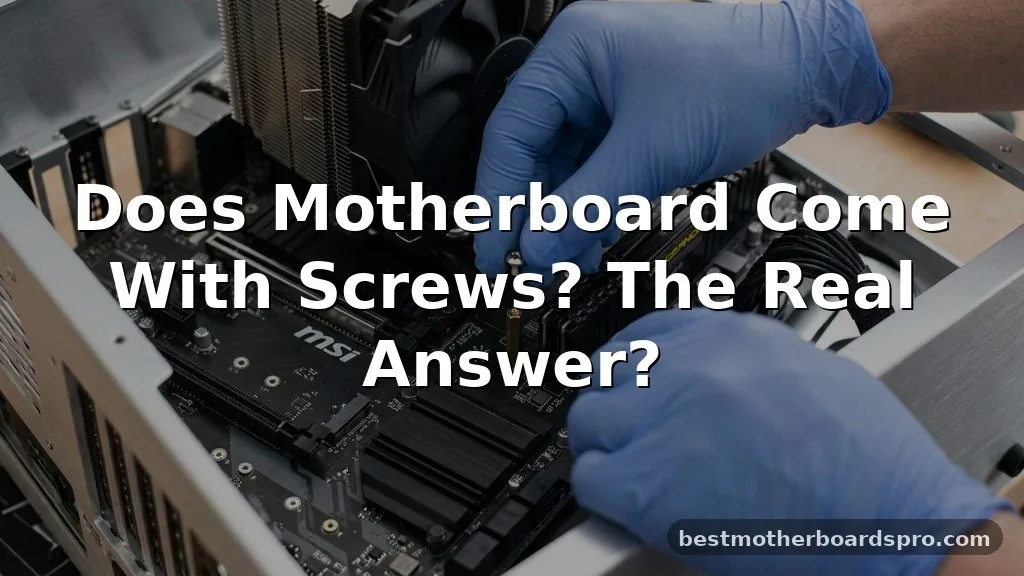does motherboard come with screws