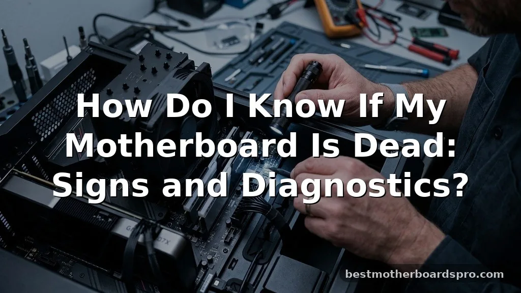 how do i know if my motherboard is dead