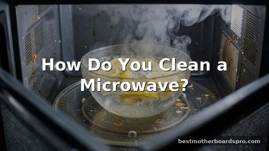 how do you clean a microwave