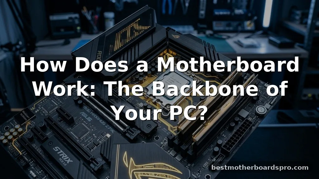 how does a motherboard work