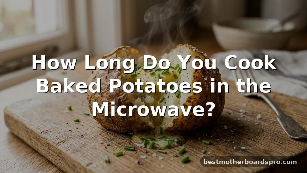how long do you cook baked potatoes in the microwave
