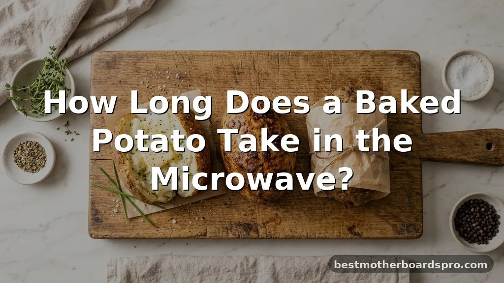 how long does a baked potato take in the microwave