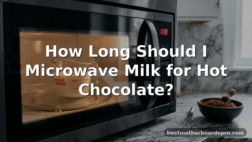 how long should i microwave milk for hot chocolate