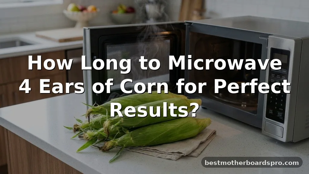 how long to microwave 4 ears of corn