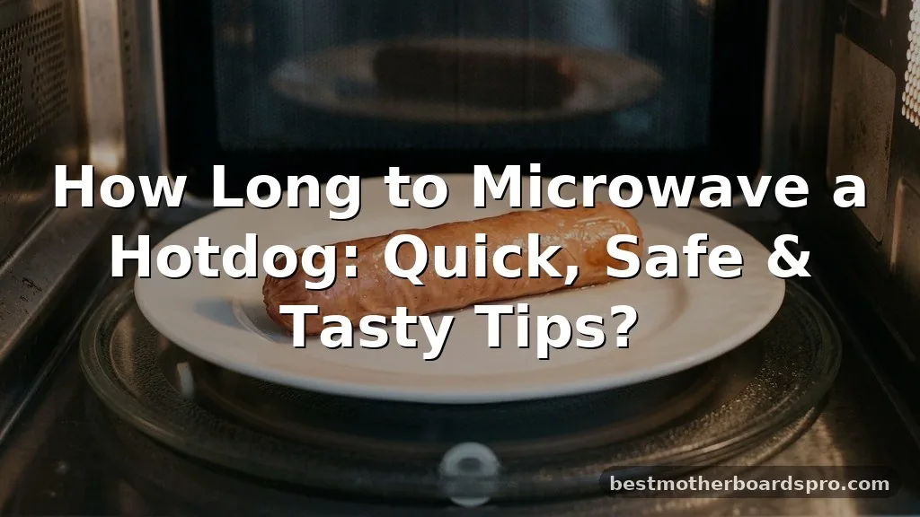 how long to microwave a hotdog
