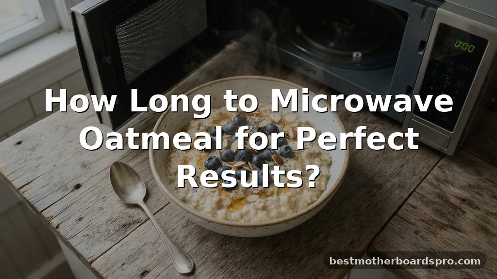 how long to microwave oatmeal