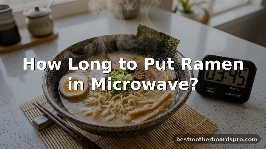 how long to put ramen in microwave