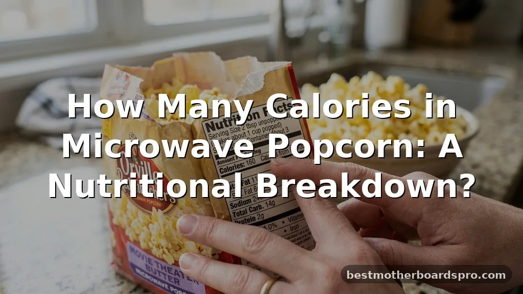 how many calories in microwave popcorn