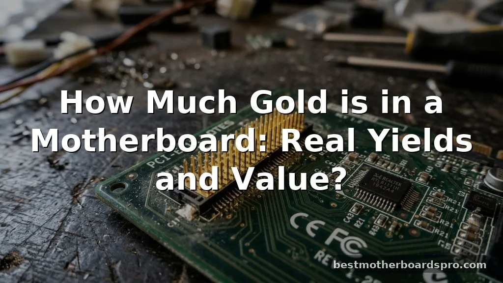 how much gold is in a motherboard