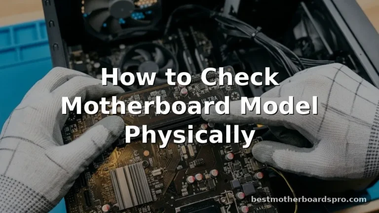 how to check motherboard model physically