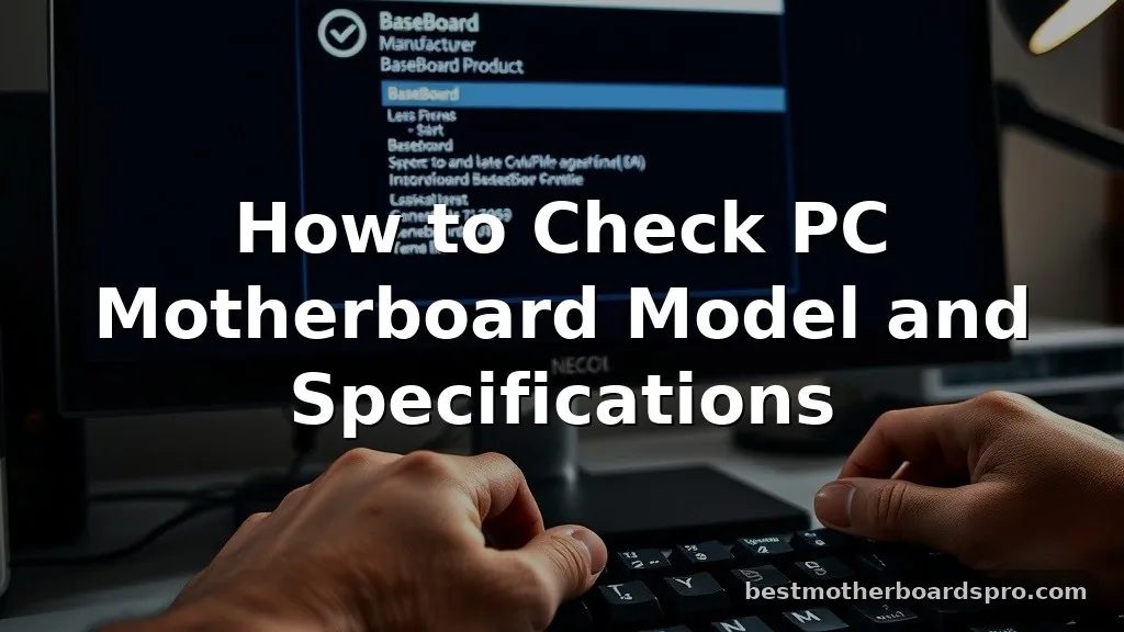 how to check pc motherboard