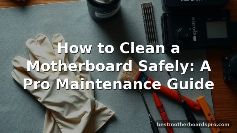 how to clean a motherboard