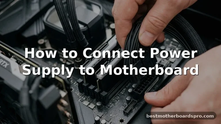 how to connect power supply to motherboard