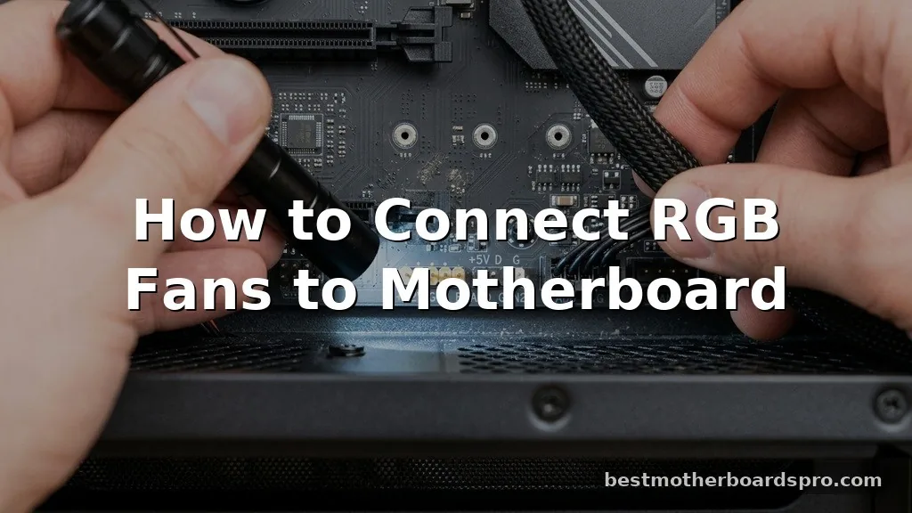 how to connect rgb fans to motherboard