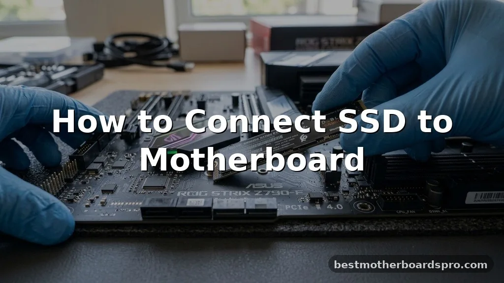 how to connect ssd to motherboard