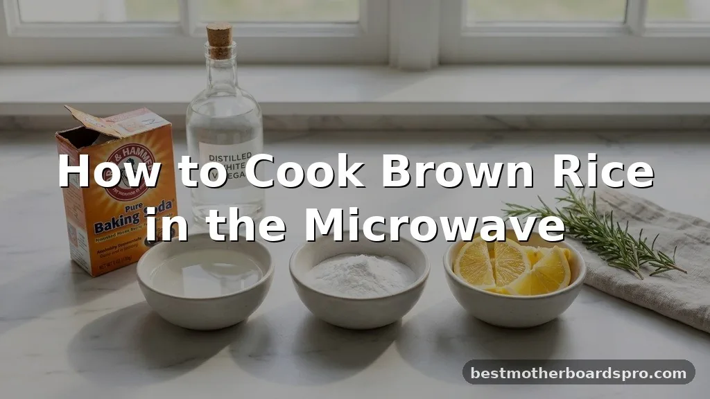 how to cook brown rice in microwave