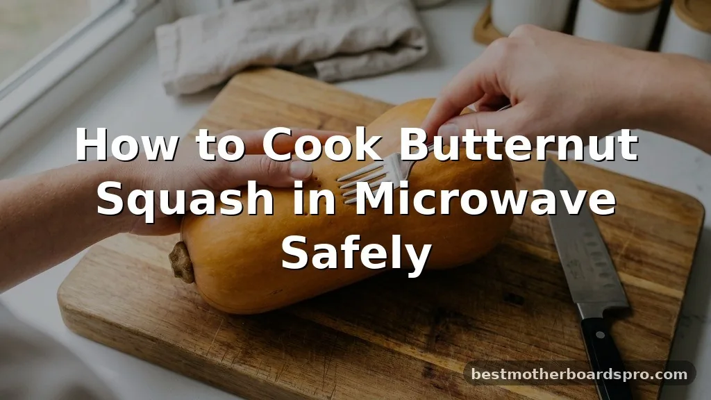 how to cook butternut squash in microwave