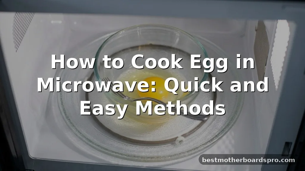 how to cook egg in microwave
