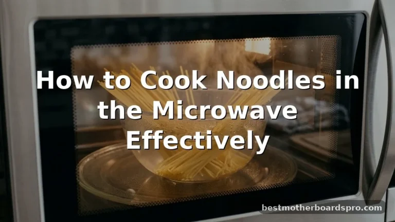 how to cook noodles in the microwave