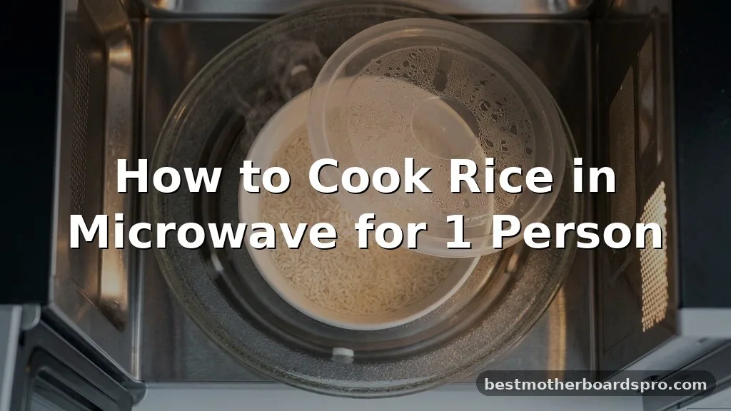 how to cook rice in microwave for 1 person