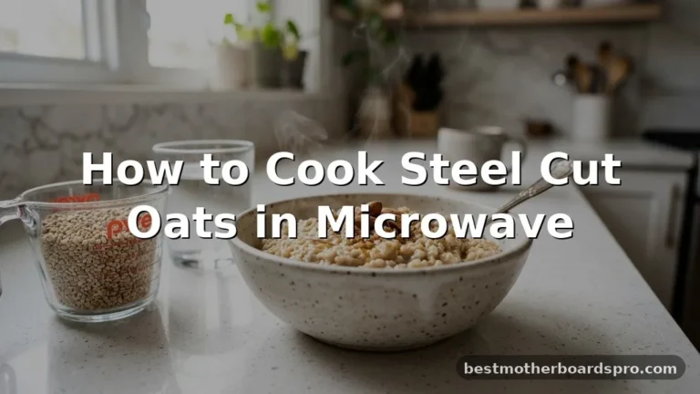 how to cook steel cut oats in microwave