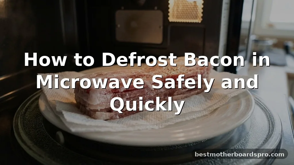 how to defrost bacon in microwave