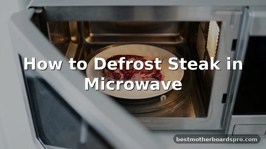 how to defrost steak in microwave
