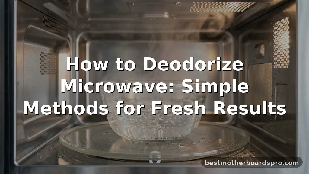how to deodorize microwave