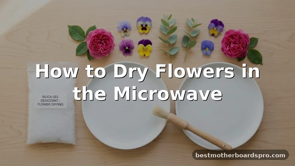 how to dry flowers in the microwave