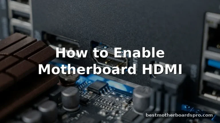 how to enable motherboard hdmi