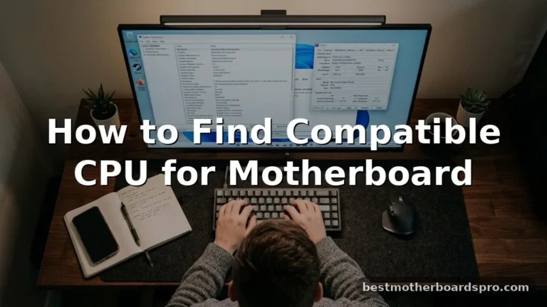 How to Find Compatible CPU for Motherboard