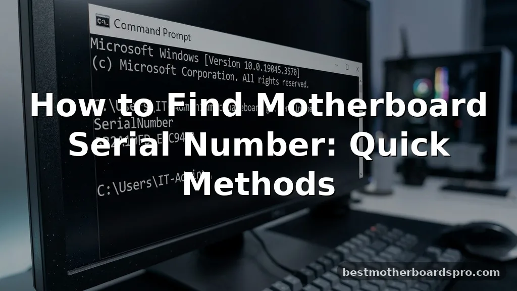 How to Find Motherboard Serial Number