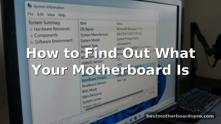 how to find out what your motherboard is