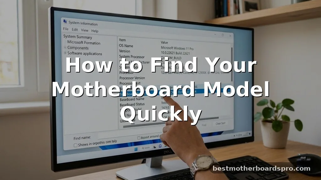 how to find your motherboard model