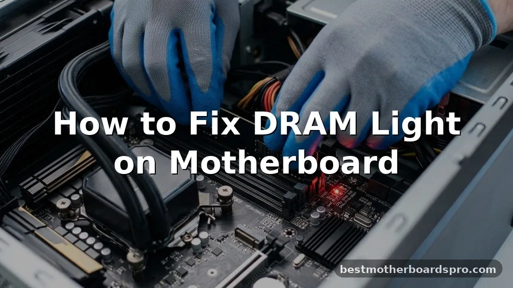how to fix dram light on motherboard