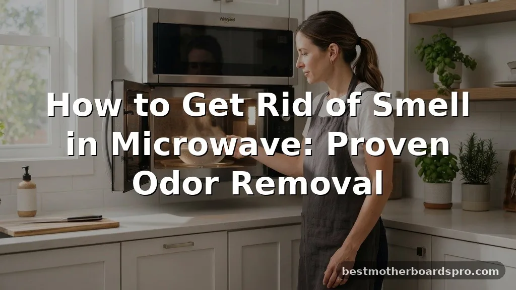 how to get rid of smell in microwave
