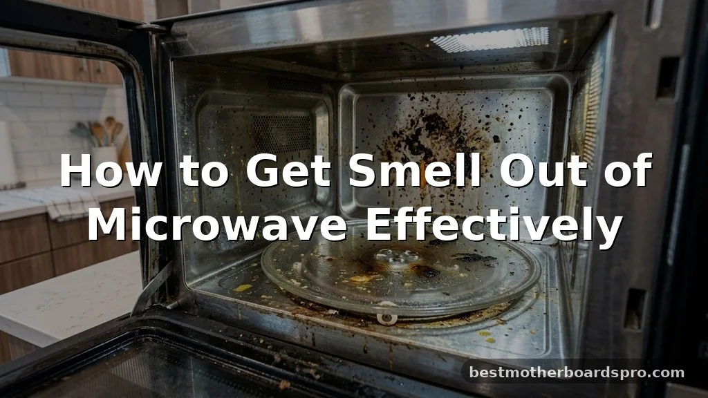 how to get smell out of microwave
