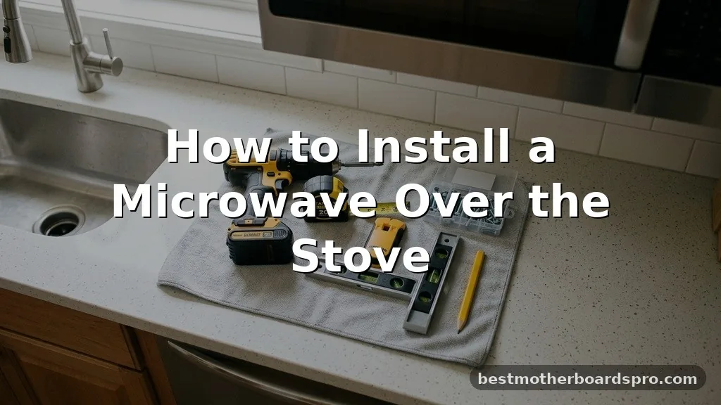 how to install microwave over stove