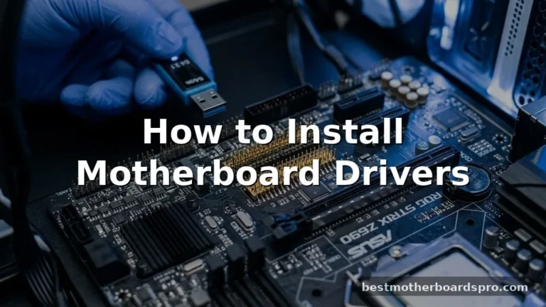 how to install motherboard drivers