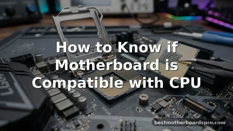 how to know if motherboard is compatible with cpu