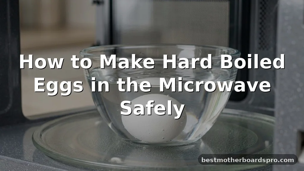 how to make hard boiled eggs in the microwave