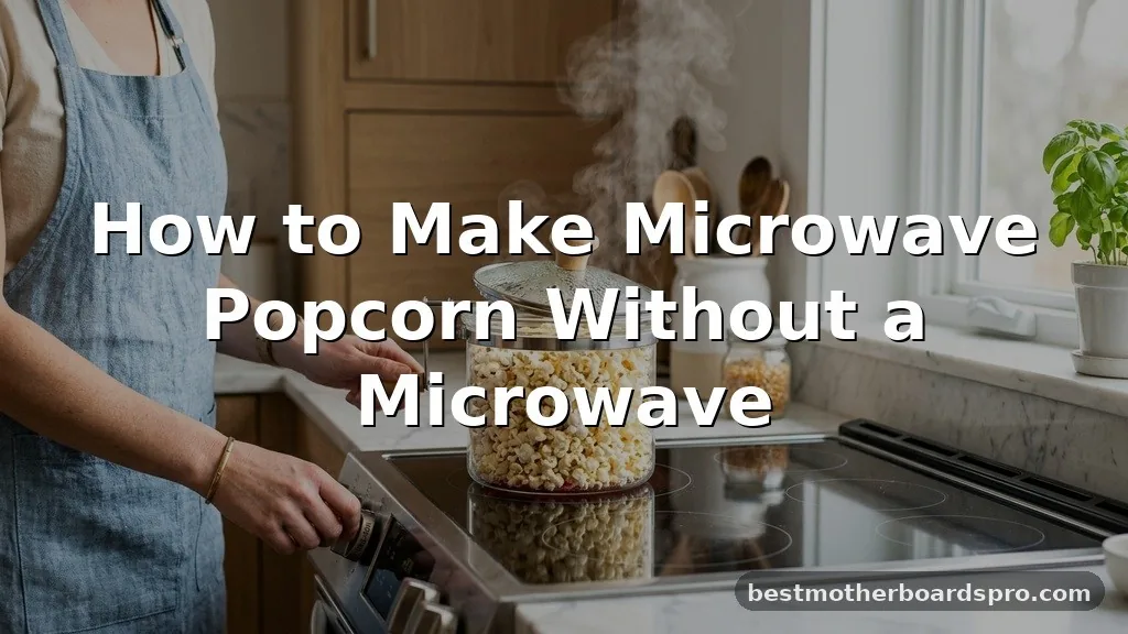 how to make microwave popcorn without a microwave