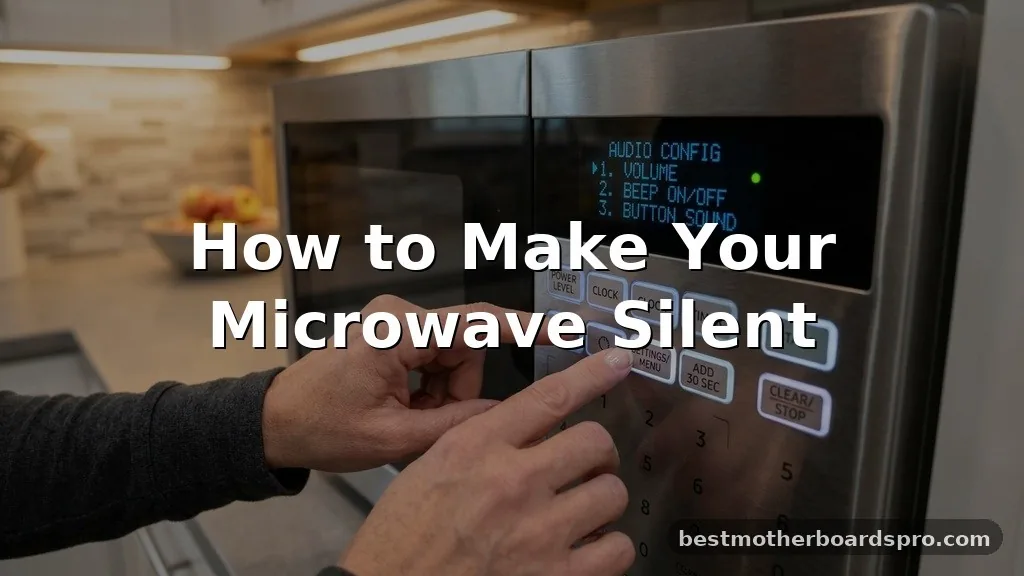 how to make microwave silent