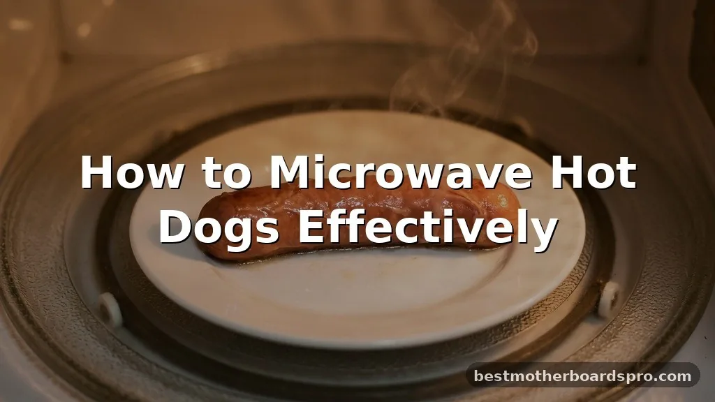 how to microwave hot dogs